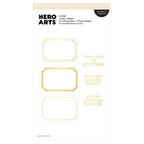 Hero Arts Lovely Labels Letterpress + Foil and Die Set hc109