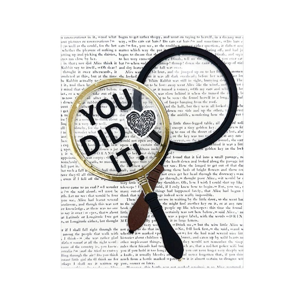 Hero Arts Magnifying Glass Die Set df245 did it