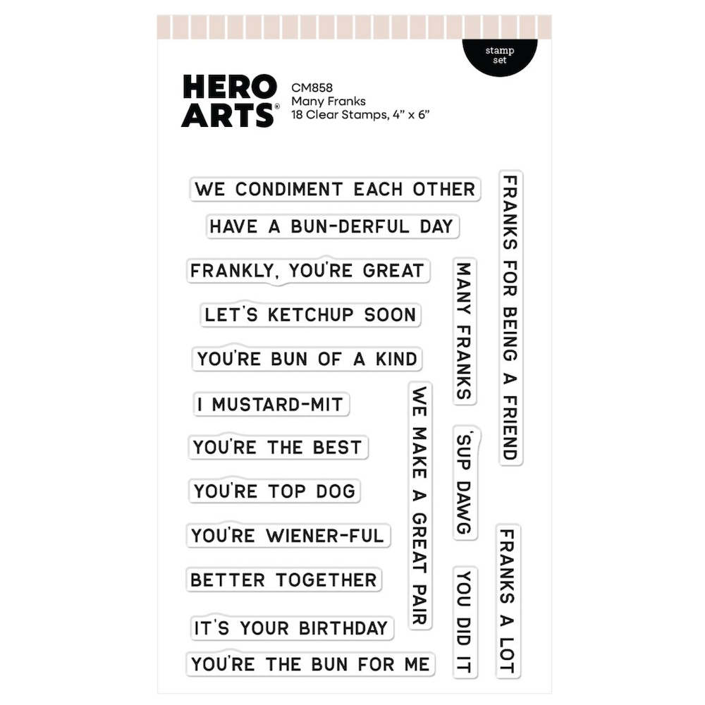 Hero Arts Many Franks Clear Stamp Set cm858