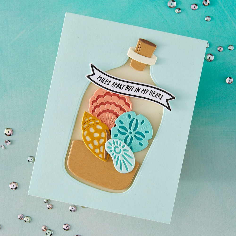 Hero Arts Message in a Bottle Etched Die Set df253 miles