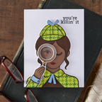 Hero Arts Miss Detective Clear Stamp Set cm800 killin