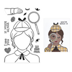 Hero Arts Miss Detective Clear Stamp Set cm800 product
