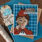 Hero Arts Miss Detective Clear Stamp and Die Set sb507 product mystery