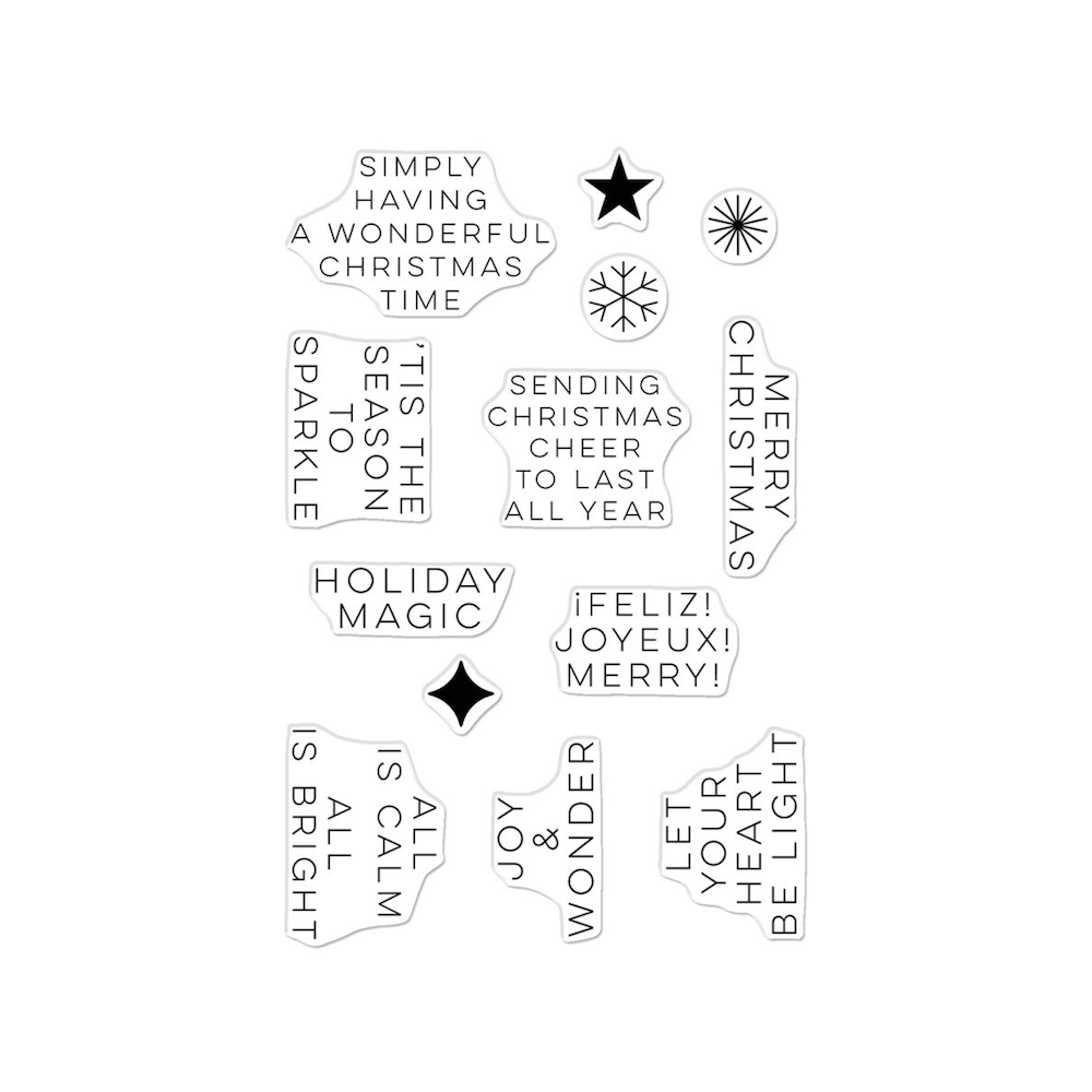 Hero Arts Modern Holiday Greetings Clear Stamp Set cm815 product