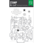 Hero Arts Modern Holiday Greetings Clear Stamp and Die Set dc324