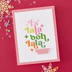 Hero Arts Modern Holiday Greetings Clear Stamp and Die Set dc324 magic