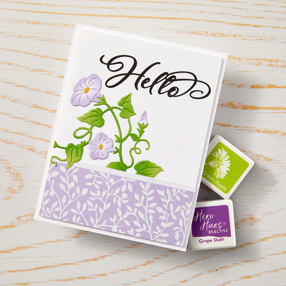 Hero Arts Morning Glory Die Set df228 purple