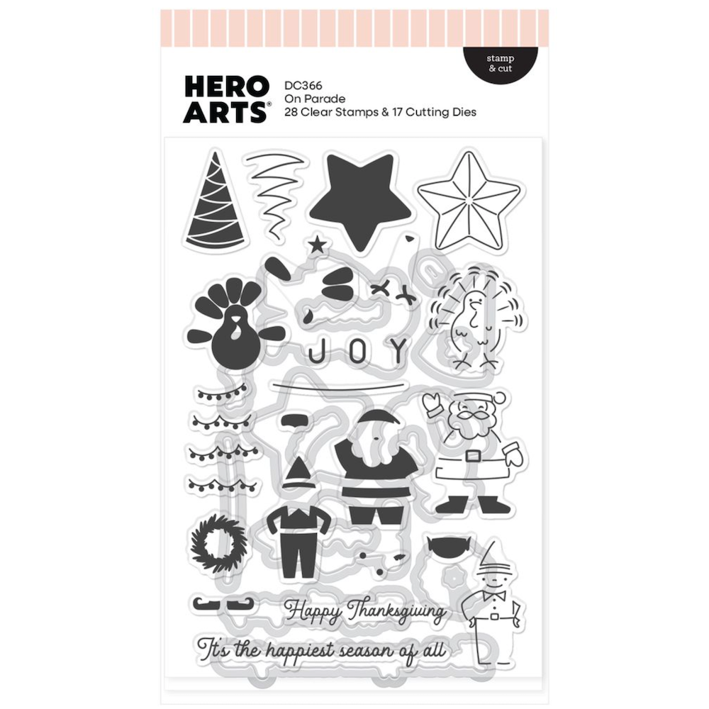 Hero Arts On Parade Clear Stamp and Die Set dc366
