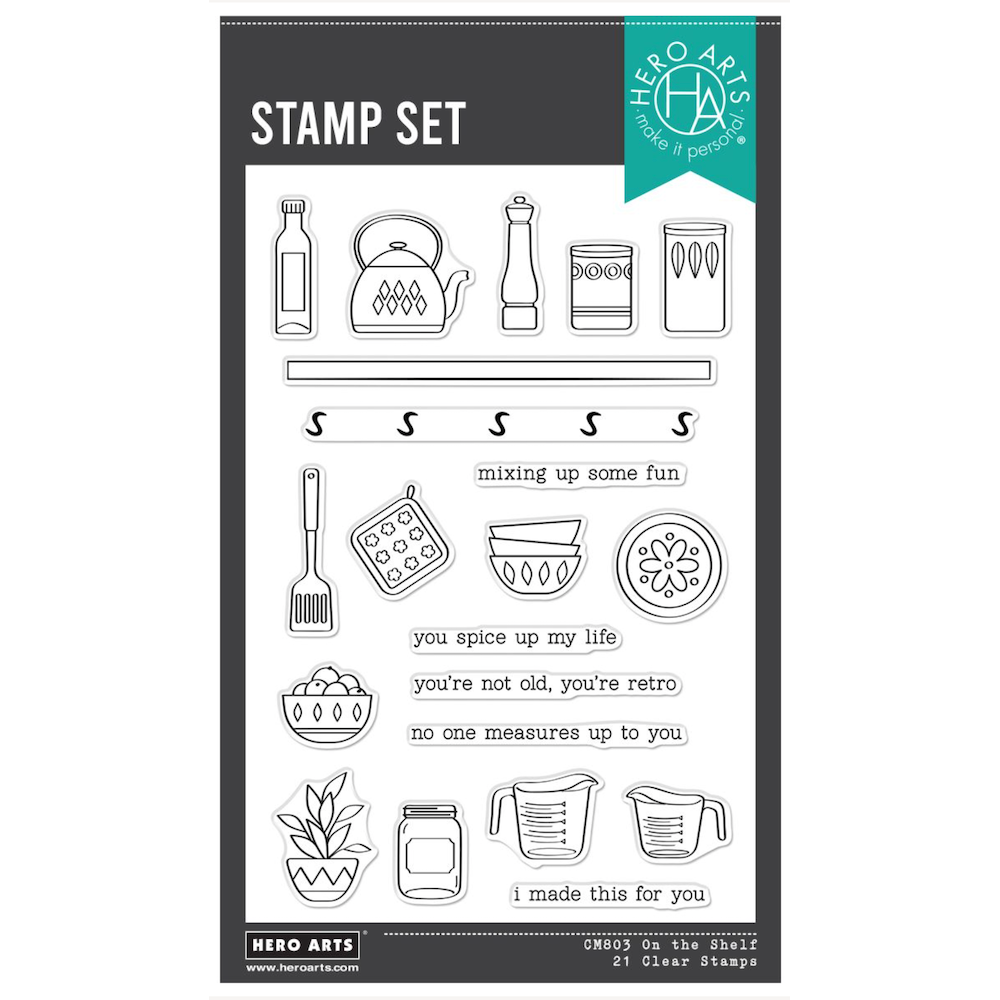 Hero Arts On the Shelf Clear Stamp Set cm803
