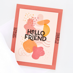 Hero Arts Organic Shapes Clear Stamp Set cm855 hello