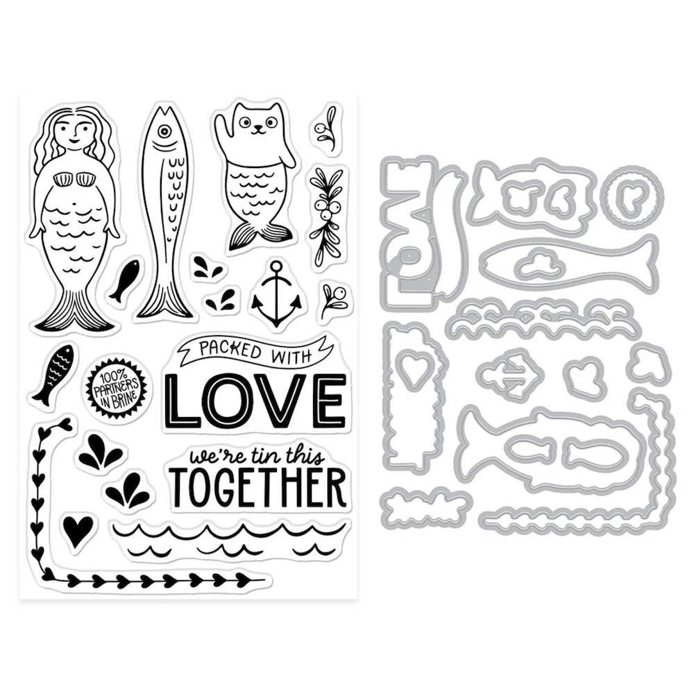 Hero Arts Partners In Brine Clear Stamp and Die Set dc339 product