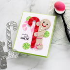 Hero Arts Peeking Gingerbread Man Fancy Die Set df222 cheer