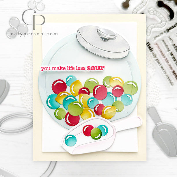 Hero Arts Penny Candy Jar Die Set df289 gumballs