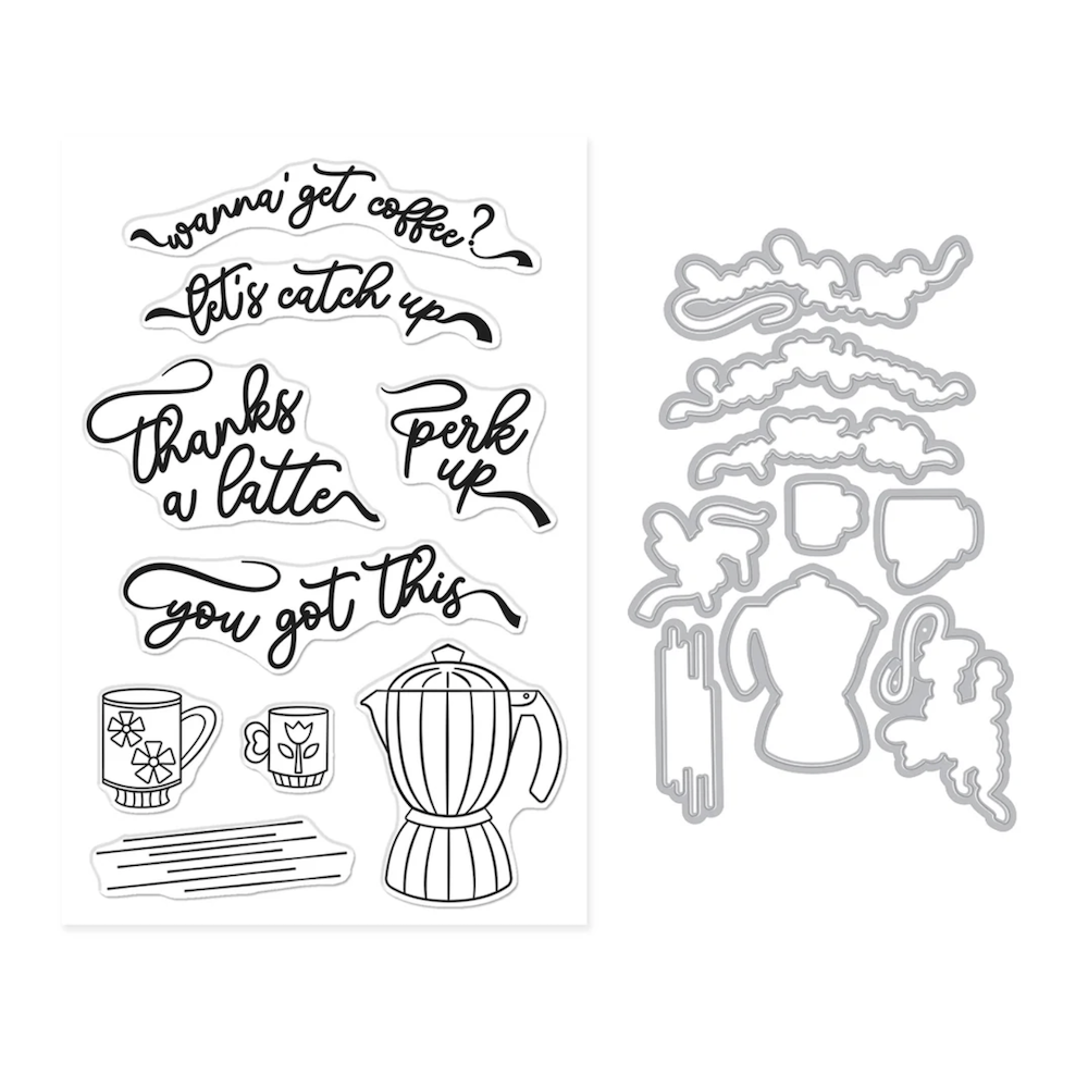 Hero Arts Perk Up Clear Stamp and Die Set dc315 product