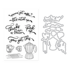 Hero Arts Perk Up Clear Stamp and Die Set dc315 product