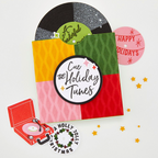 Hero Arts Record Collection Die Set df269 cue the holiday tunes