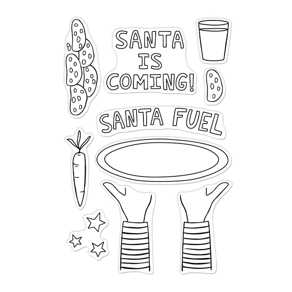 Hero Arts Santa Fuel Clear Stamp Set cm817 product
