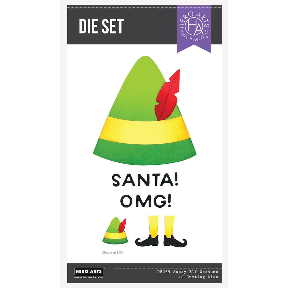 Hero Arts Sassy Elf Costume Die Set df259