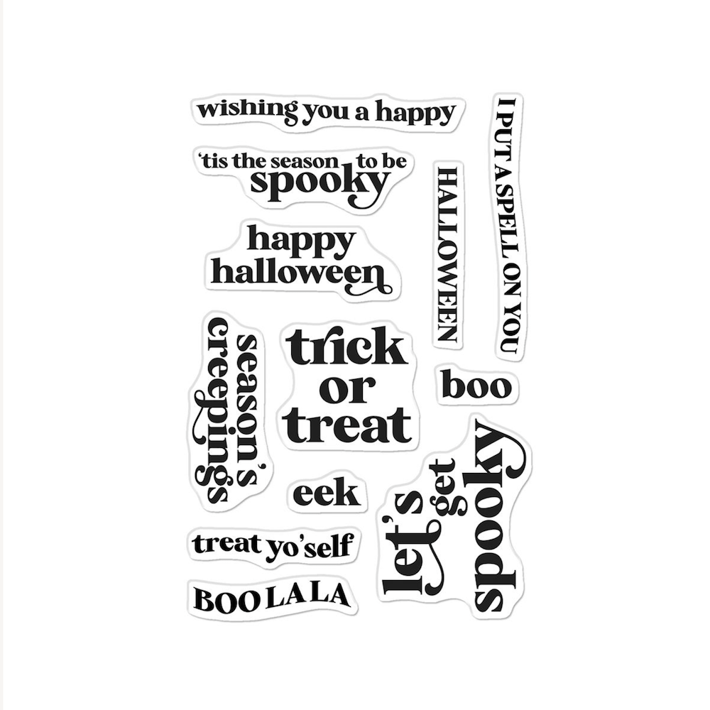 Hero Arts Season’s Creepings Clear Stamp Set cm819 sentiments