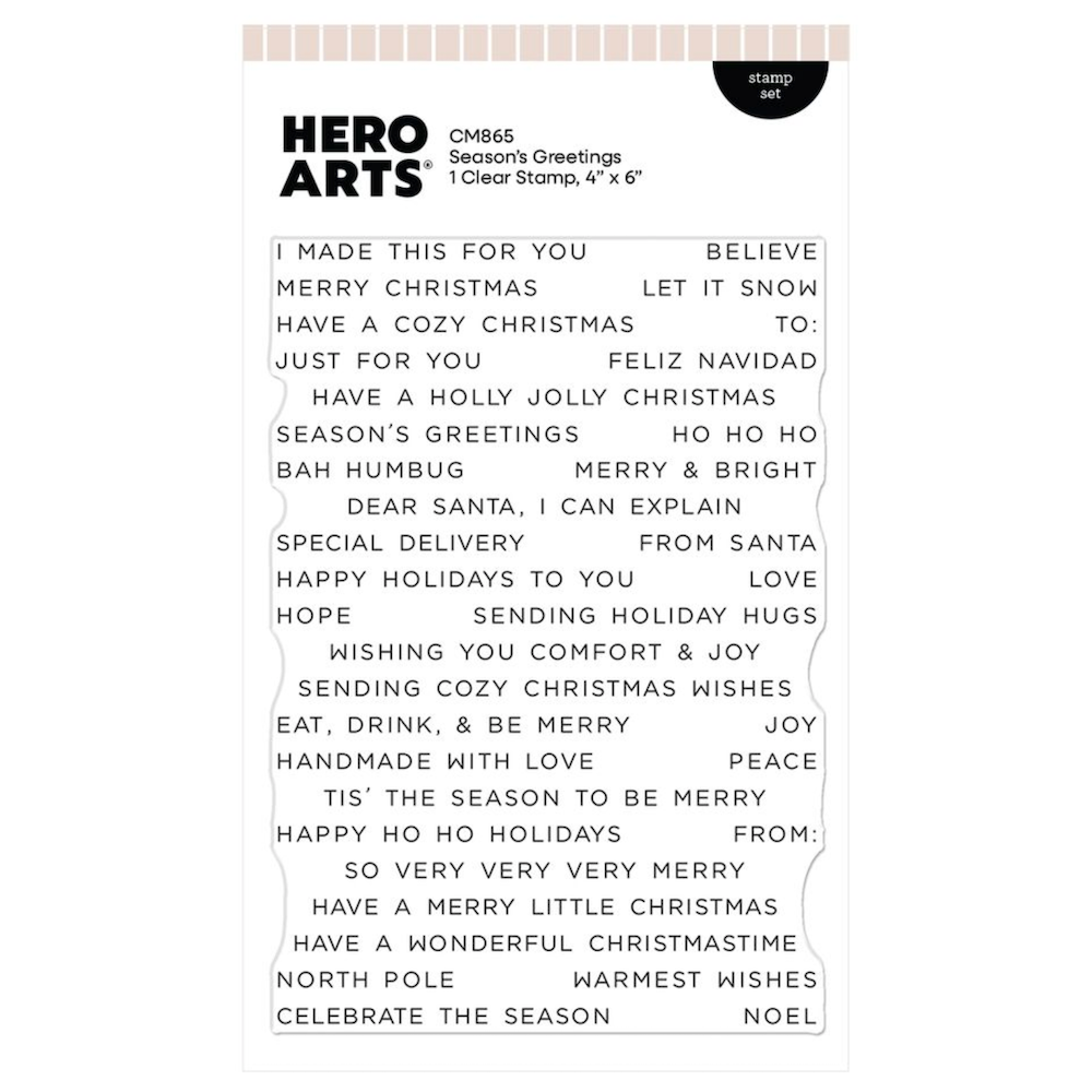 Hero Arts Season's Greetings Clear Stamp Set cm865