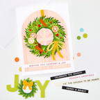 Hero Arts Season's Greetings Clear Stamp Set cm865 wreath wishing you comfort