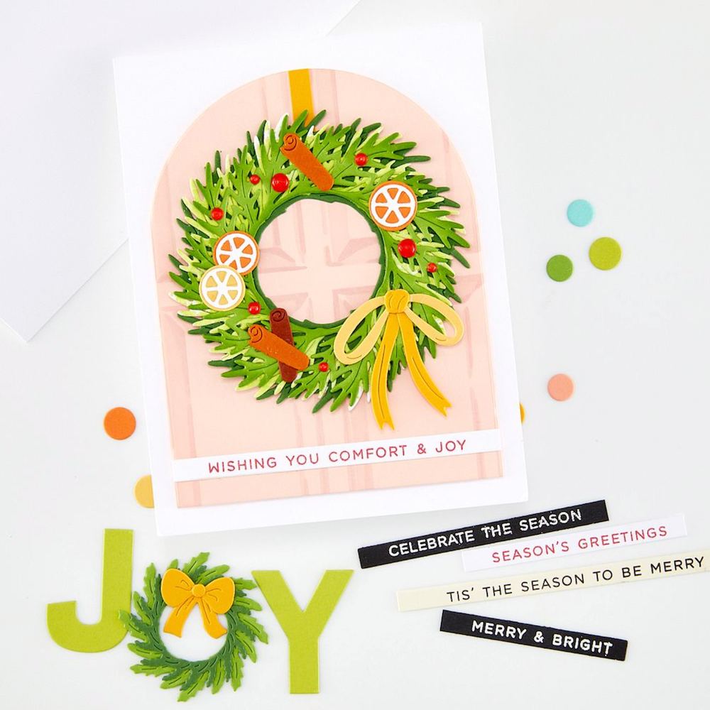 Hero Arts Season's Greetings Clear Stamp Set cm865 wreath wishing you comfort