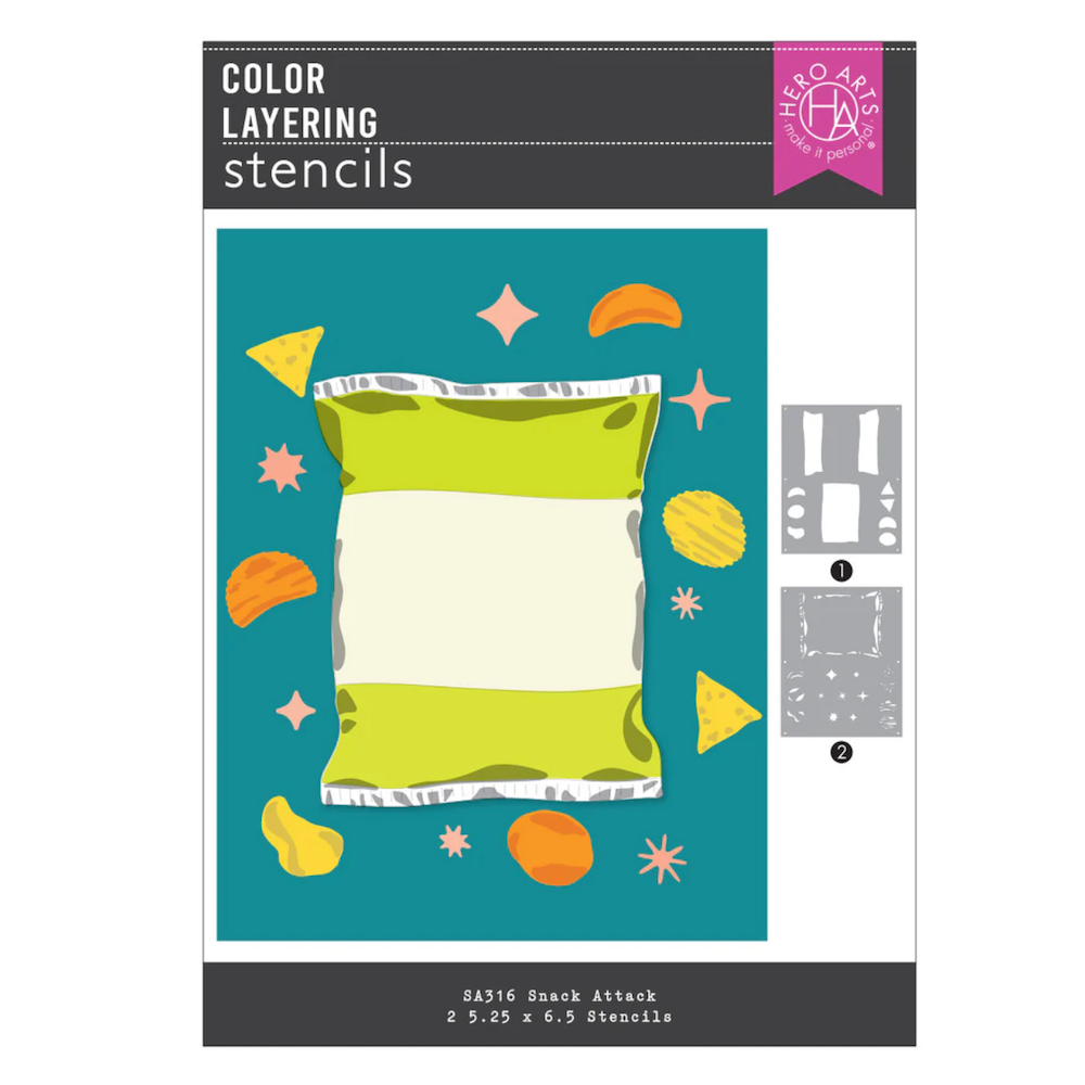 Hero Arts Snack Layering Stencil Set sa316