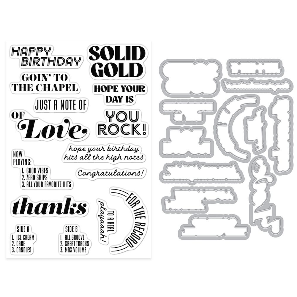 Hero Arts Solid Gold Clear Stamp and Die Set dc357 product