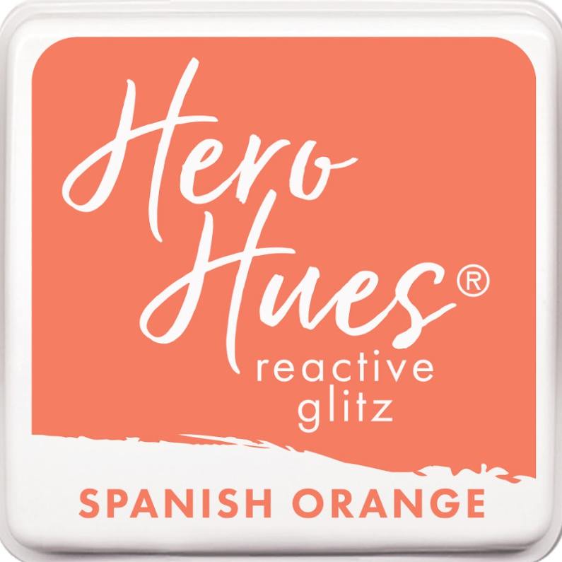 Hero Arts Spanish Orange Reactive Glitz Ink Pad af531*