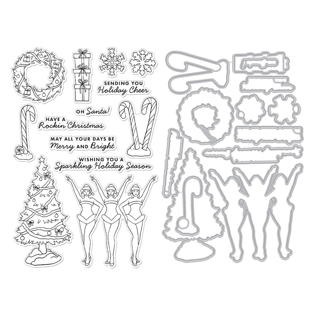 Hero Arts Sparkling Holiday Stage Bundle sb414 product