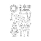 Hero Arts Sparkling Holiday Stage Clear Stamp Set cm783 product