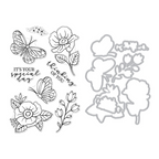 Hero Arts Special Day Butterfly Clear Stamp and Die Set sb500 product