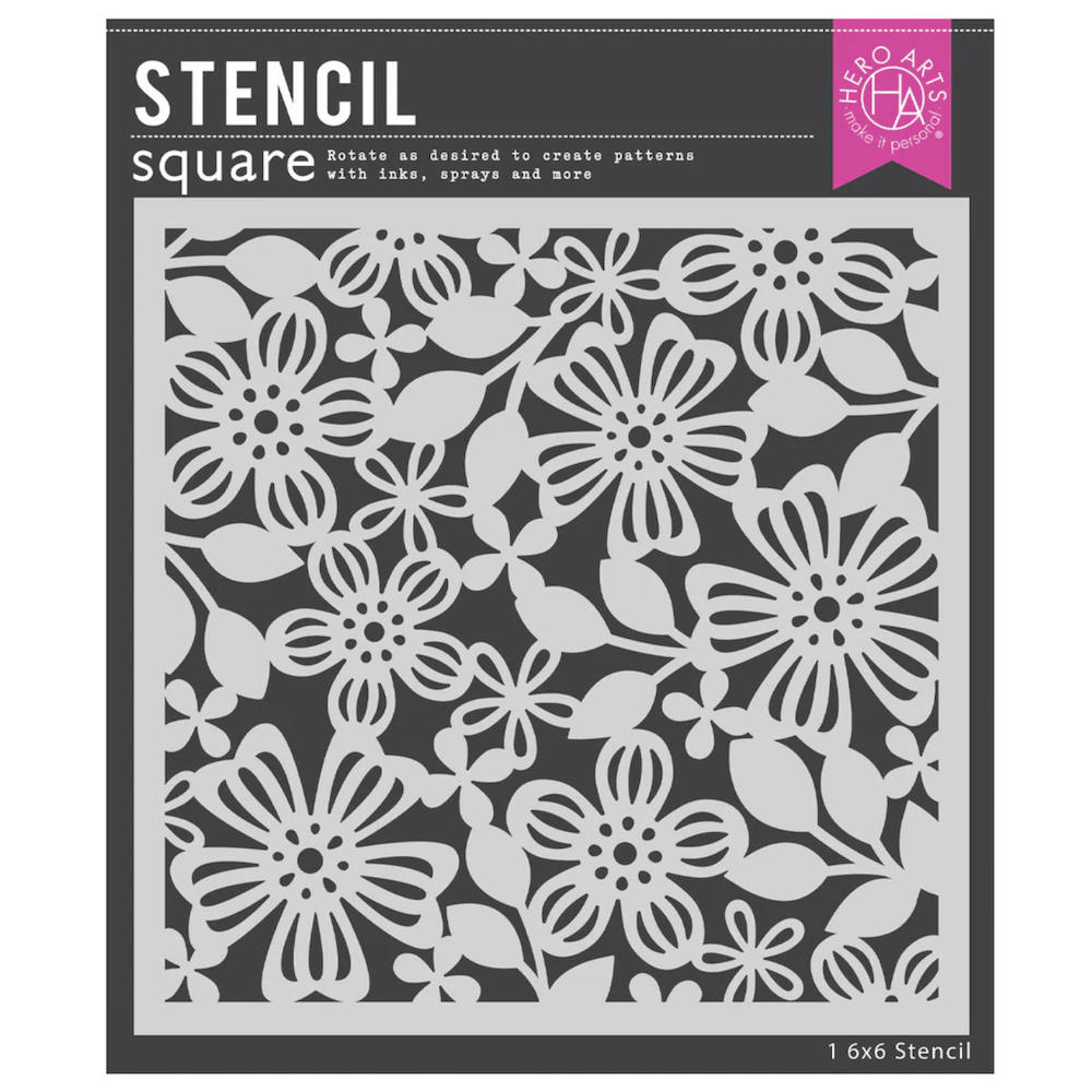 Hero Arts Spring Floral Stencil sa300