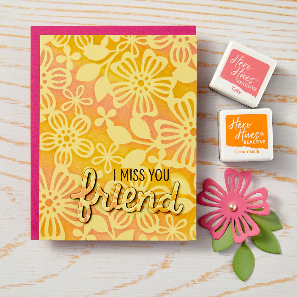 Hero Arts Spring Floral Stencil sa300 friend