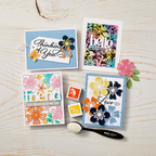 Hero Arts Spring Floral Stencil sa300 samples