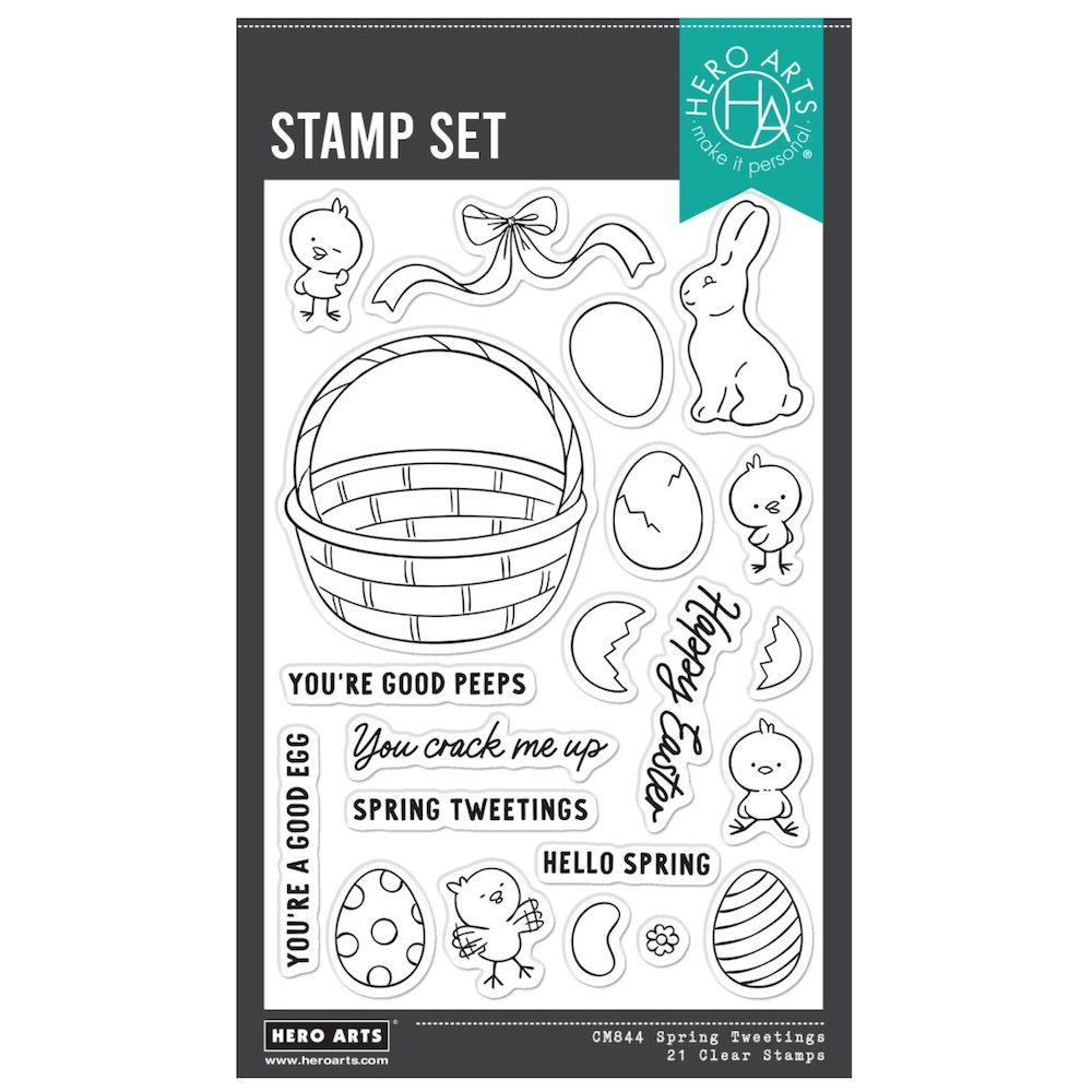 Hero Arts Spring Tweetings Clear Stamp Set cm844