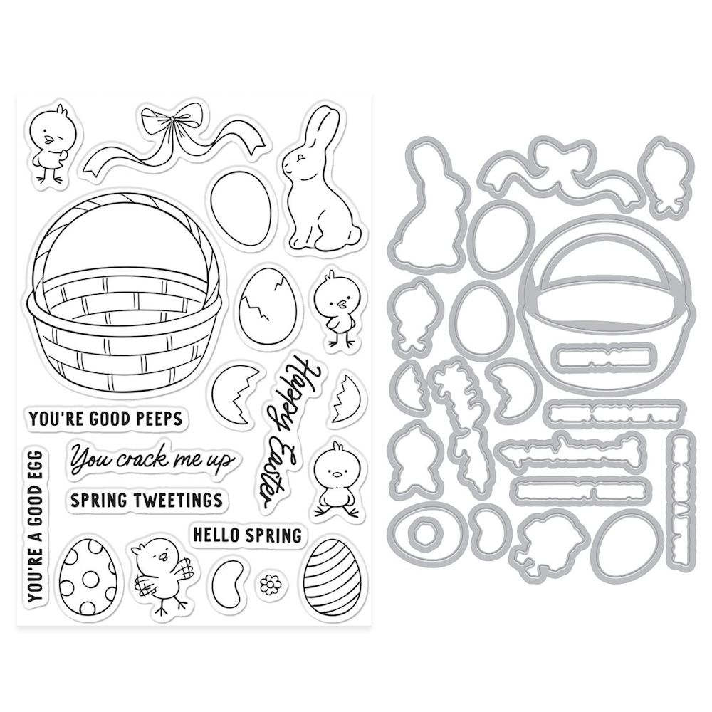Hero Arts Spring Tweetings Clear Stamp and Die Set dc346 product