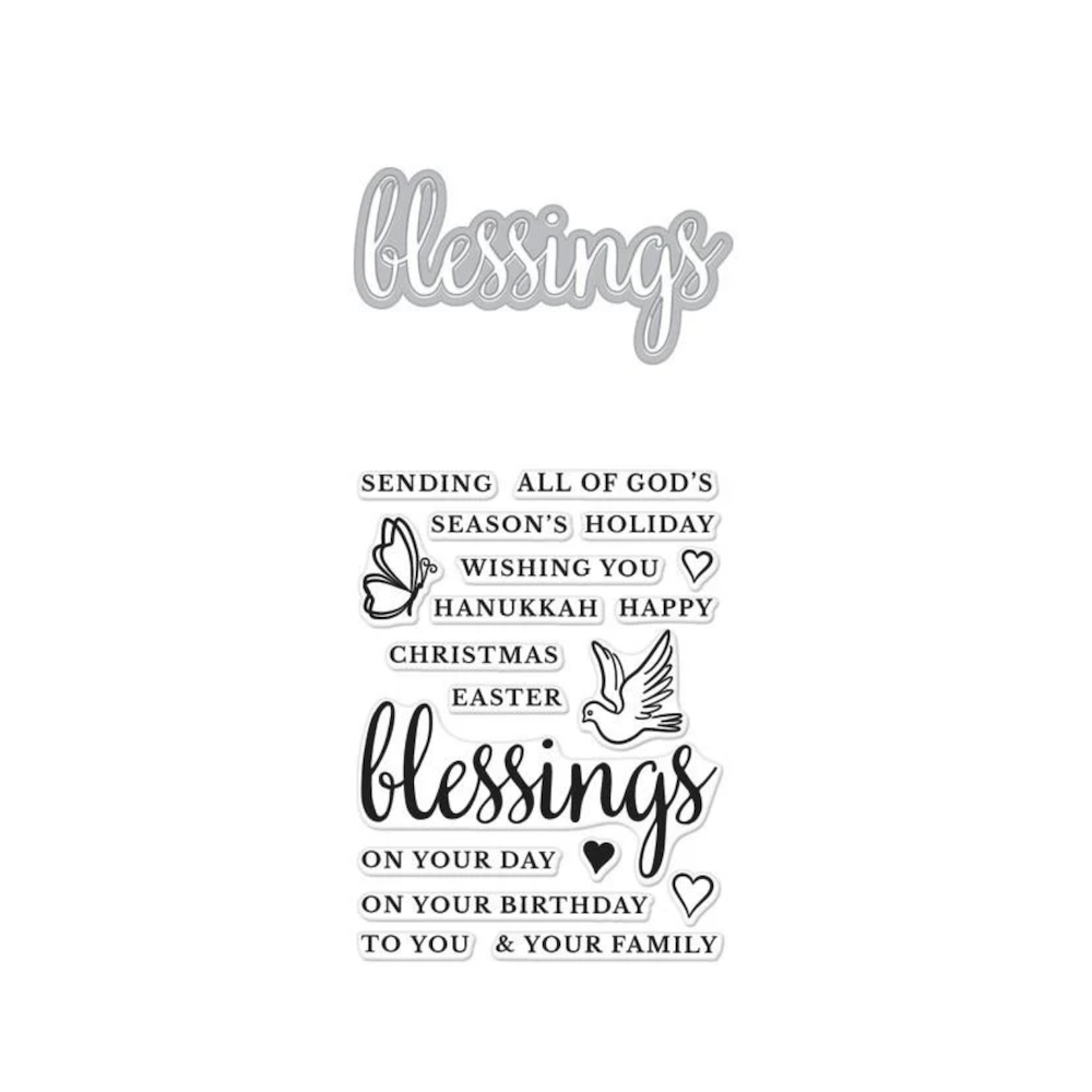 Hero Arts Stamp And Cuts BLESSINGS DC212