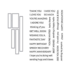 Hero Arts Stamp and Cuts XL MESSAGE STRIPS DC286