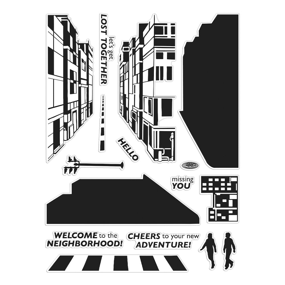 Hero Arts Street-view HeroScape Clear Stamp Set cm784 product