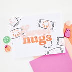 Hero Arts Sweet Wishes Clear Stamp and Die Set dc374 hugs