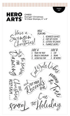 Hero Arts Swingin' Christmas Clear Stamp Set cm830