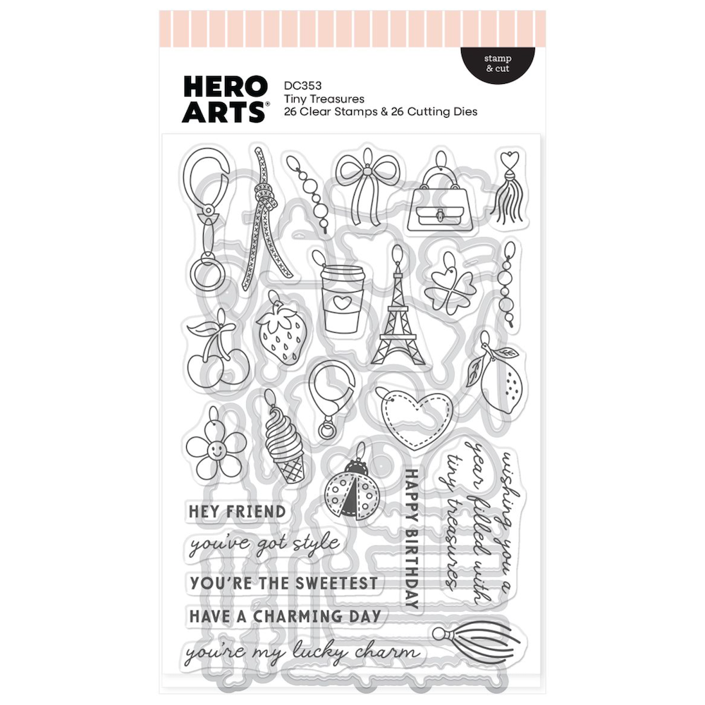 Hero Arts Tiny Treasures Clear Stamp and Die Set dc353