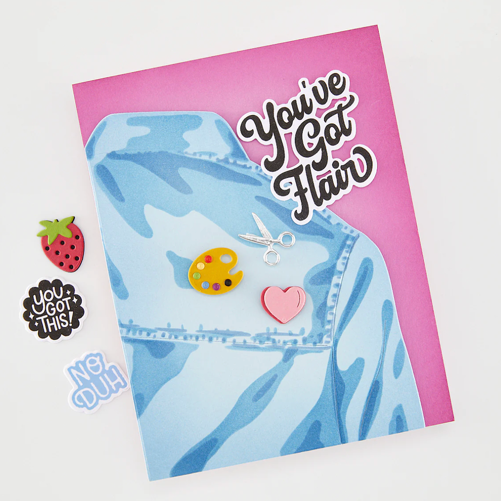 Hero Arts Totally Awesome Clear Stamp Set cm850 flair