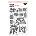 Hero Arts Totally Awesome Clear Stamp and Die Set dc351