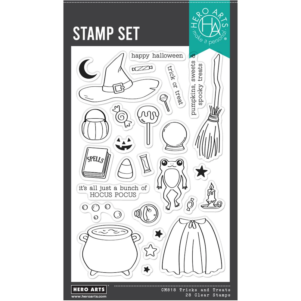 Hero Arts Tricks and Treats Clear Stamp Set cm818