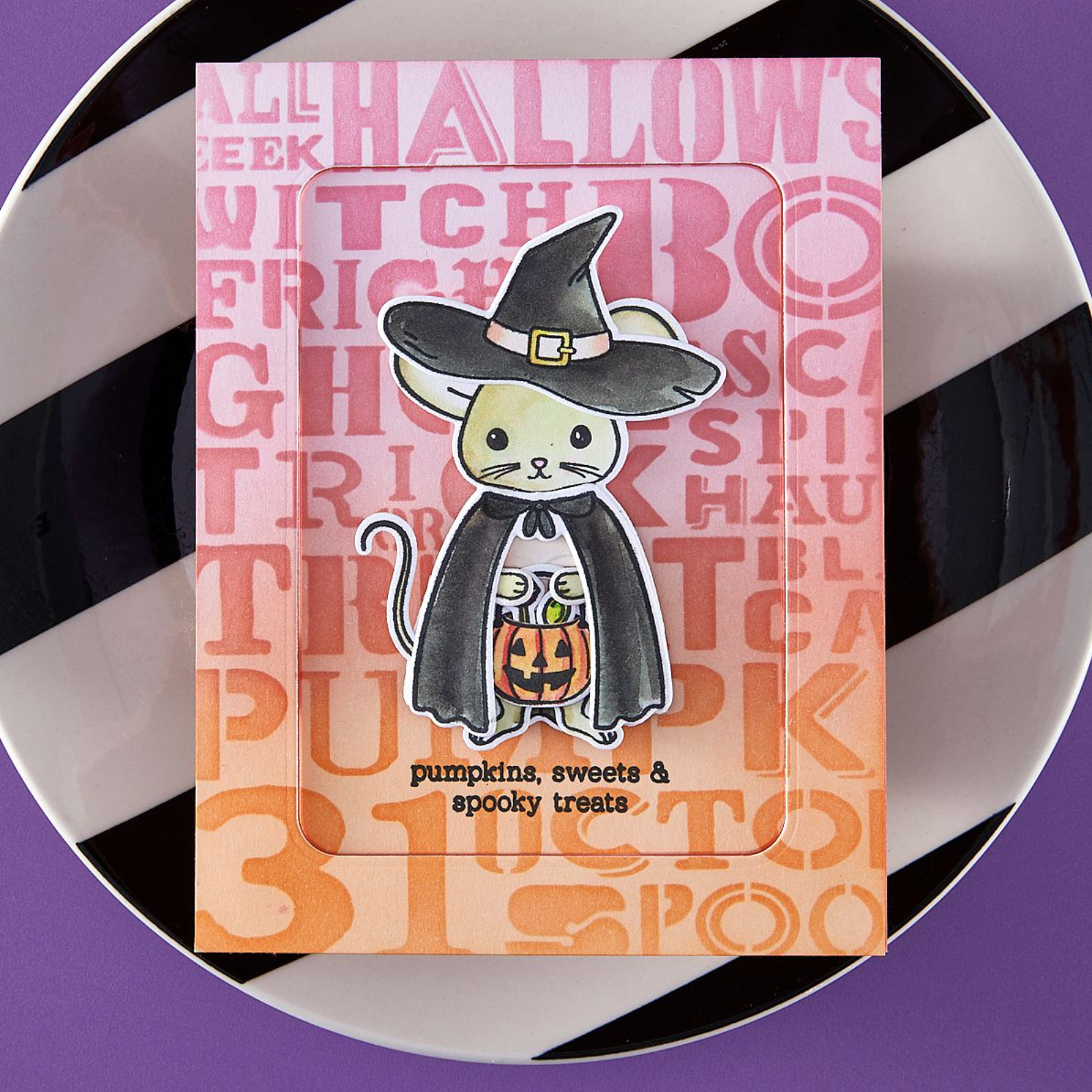 Hero Arts Tricks and Treats Clear Stamp Set cm818 spooky
