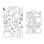 Hero Arts Tricks and Treats Clear Stamp and Die Set dc327 product