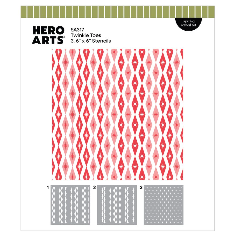 Hero Arts Twinkle Toes Layering Stencil Set sa317