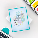 Hero Arts Unbelievably Awesome Banners Clear Stamp Set cm847 awesome